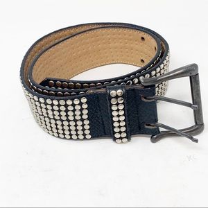 JENNY & THE BOYS Heavily Studded Leather Belt